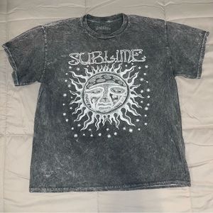 Acid Wash Sublime Graphic Band Tee